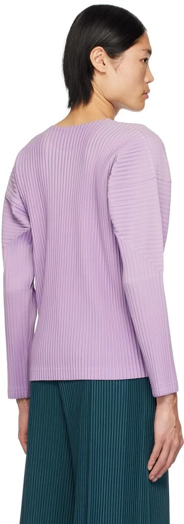 Homme Plissé Issey Miyake Purple Dolman Long Sleeve T-Shirt 3