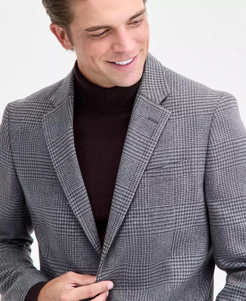 Nautica Men's Modern-Fit Gray Houndstooth Tweed Sport Coat 3