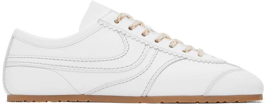 Dries Van Noten White Leather Sneakers 1
