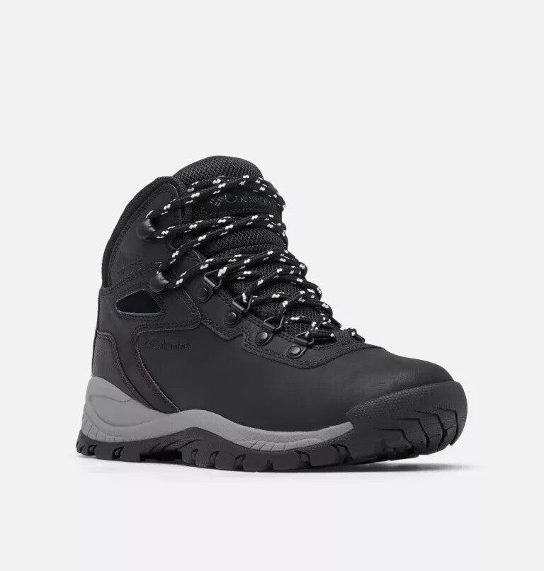 Columbia Newton Ridge Plus Women 10.5 Black Chalk Waterproof Hiking Boots Rock50