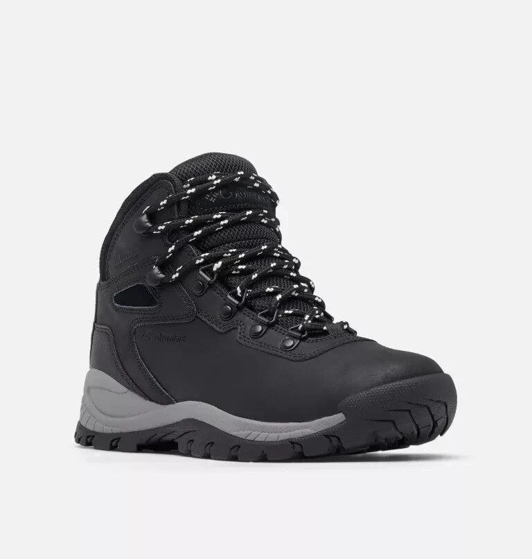 Columbia Newton Ridge Plus Women 10.5 Black Chalk Waterproof Hiking Boots Rock50 1