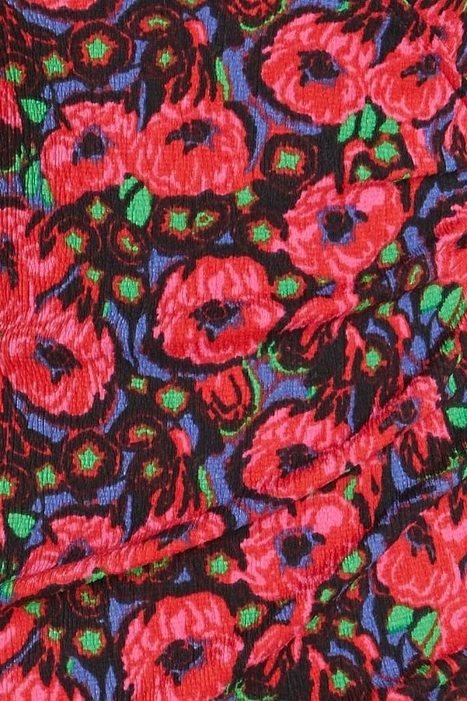 BA&SH Doly wrap-effect floral-print seersucker mini dress 4