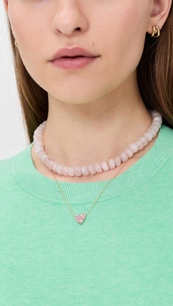 Adina Reyter 14k Spring into Pink Horseshoe Necklace