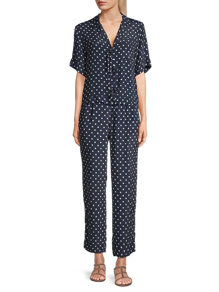Birds of Paradis Leigh Polka Dot Satin Pants 2