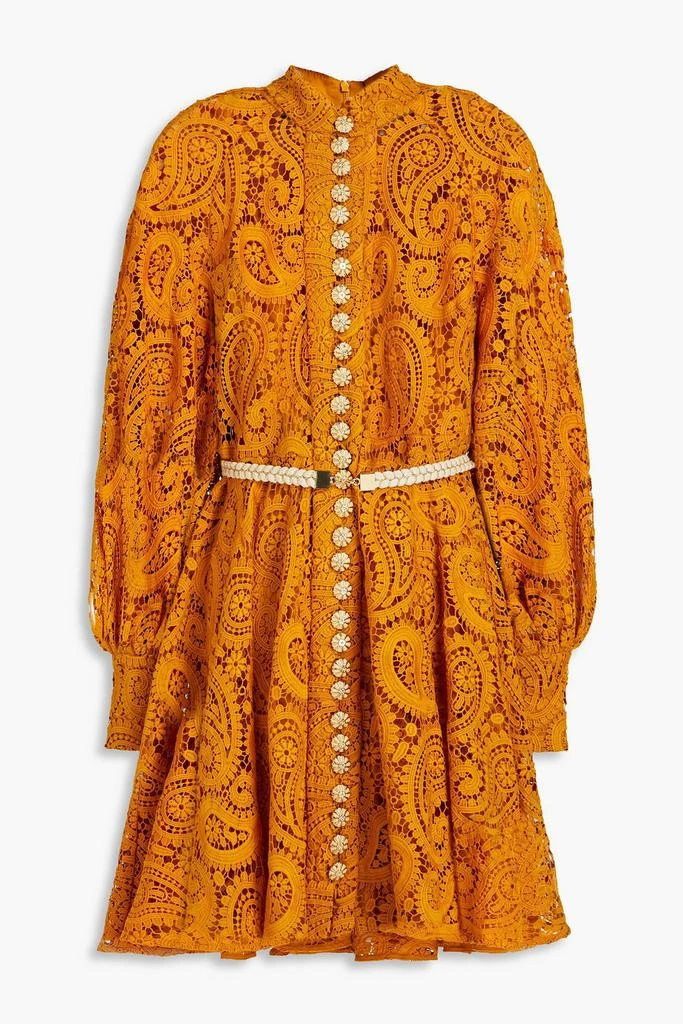 Zimmermann Embellished macramé lace mini dress 1