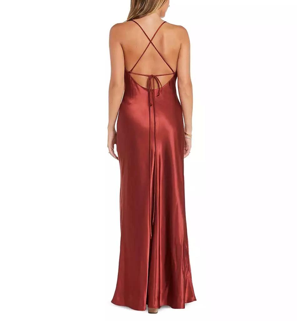 Morgan & Company Juniors' Tie-Back Sleeveless Scoop-Neck Dress 3