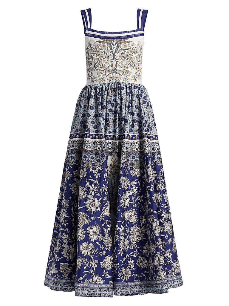 Alice + Olivia Adaline Gathered Tie-Waist Minidress