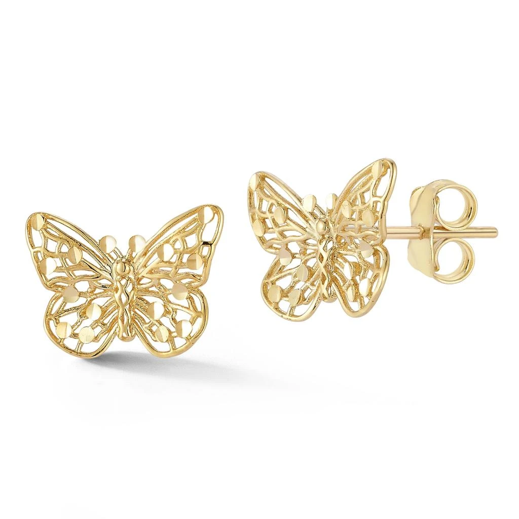 Ember Fine Jewelry 14K Gold Butterfly Studs
