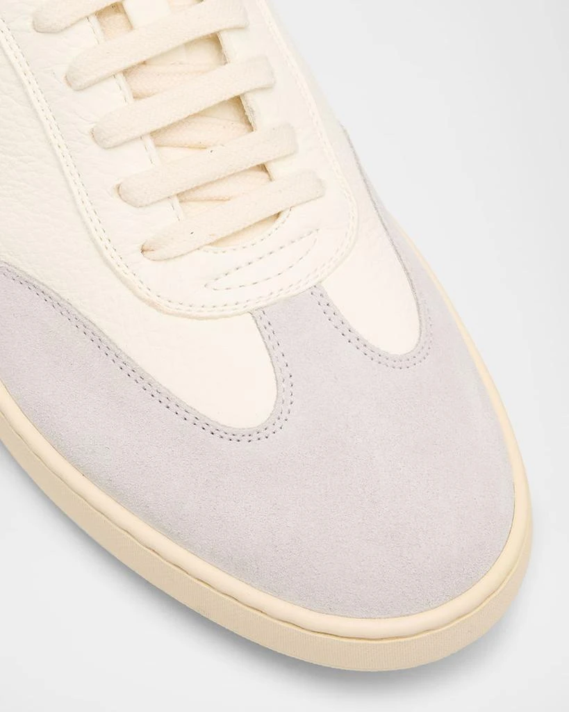 Stuart Weitzman Men's Banner Leather T-Toe Low-Top Sneakers 6
