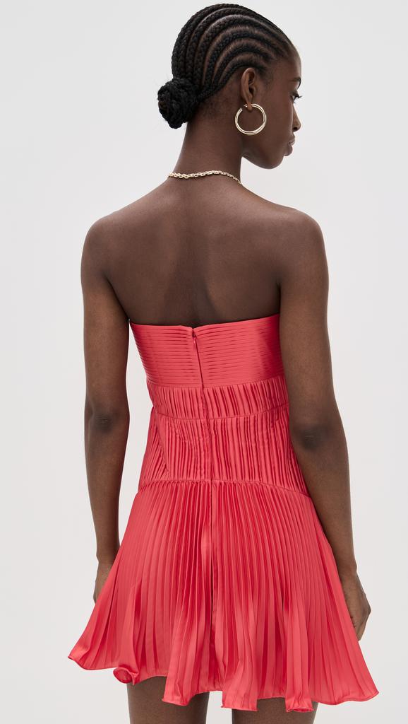 AMUR Catrina Mini Pleated Dress