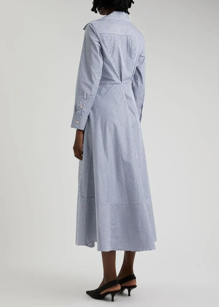 PALMER//HARDING Hold Close cotton-poplin midi shirt dress 3