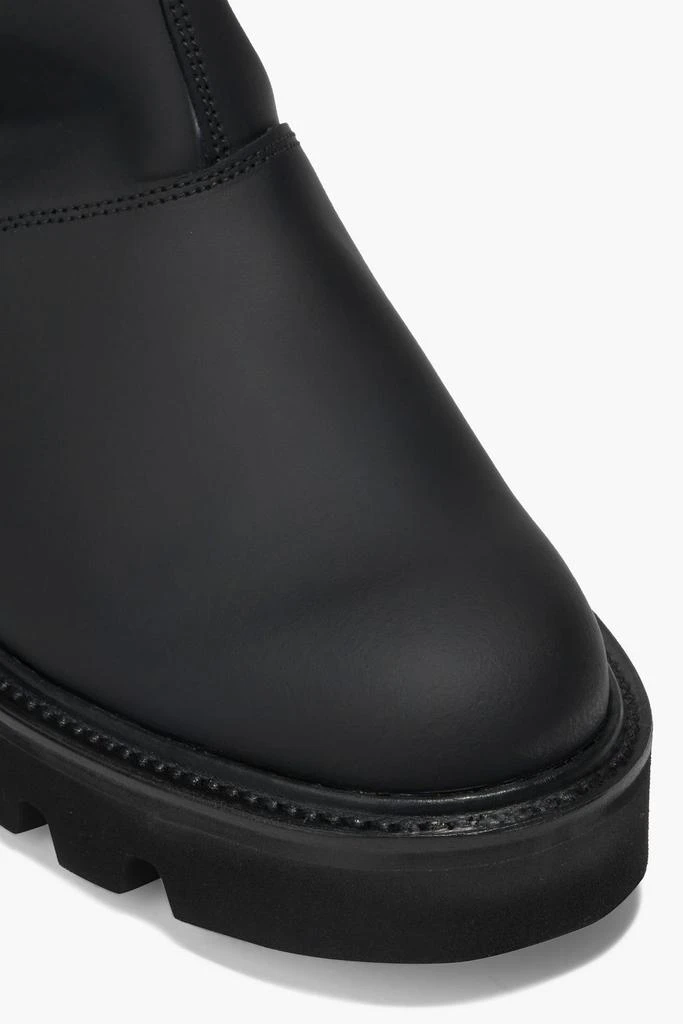 Grenson Nessa rubberized leather knee boots 4