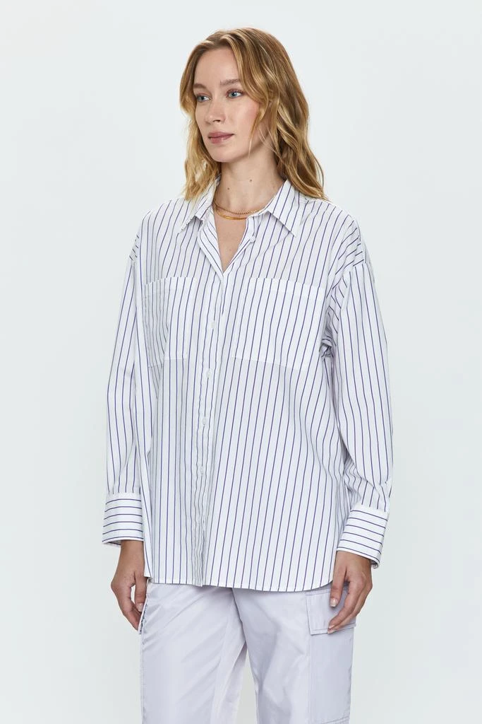 Pistola Denim Rena Button Down Shirt - Violette Stripe 2