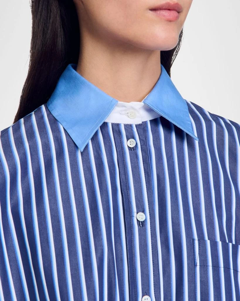 Sandro Bogota Striped Button-Front Shirt 3