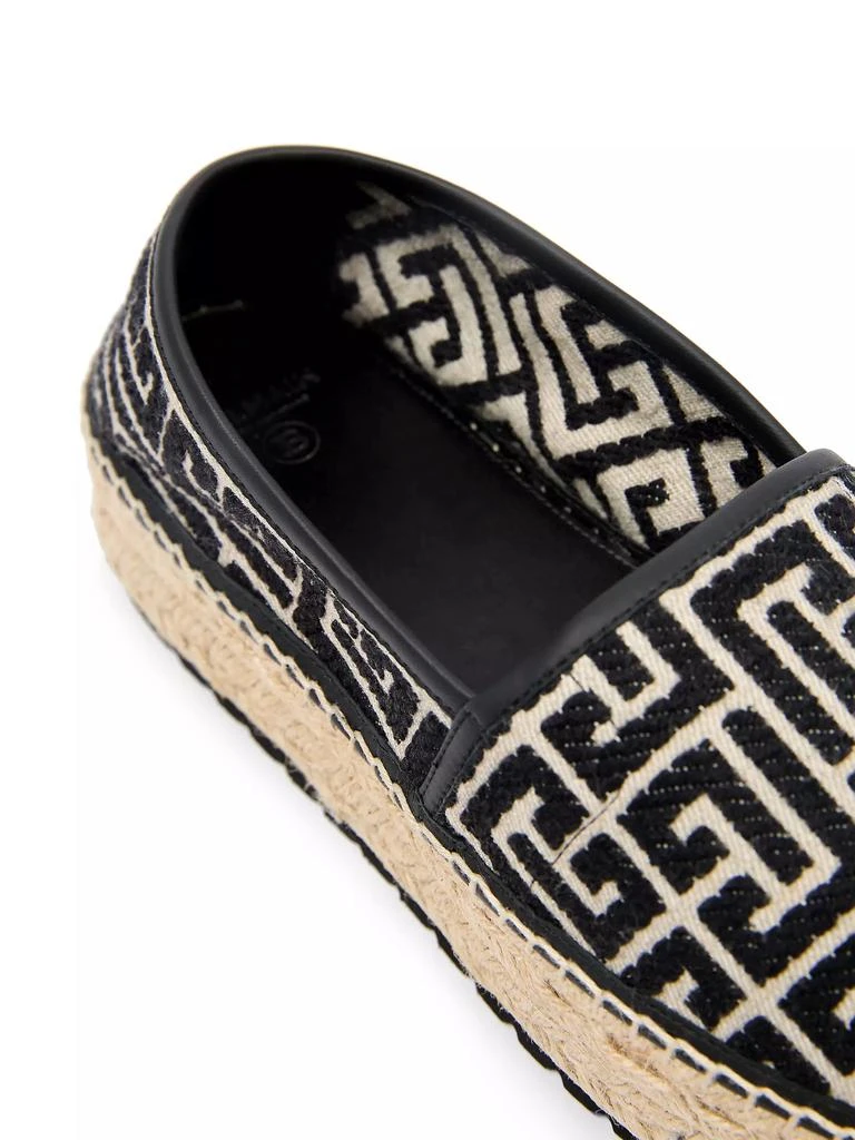 Balmain Alex Monogrammed Jacquard Espadrilles 5