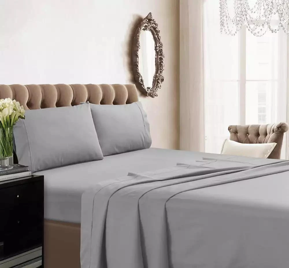 Tribeca Living 350 Thread Count Cotton Percale Extra Deep Pocket Sheet Set, Twin XL 8