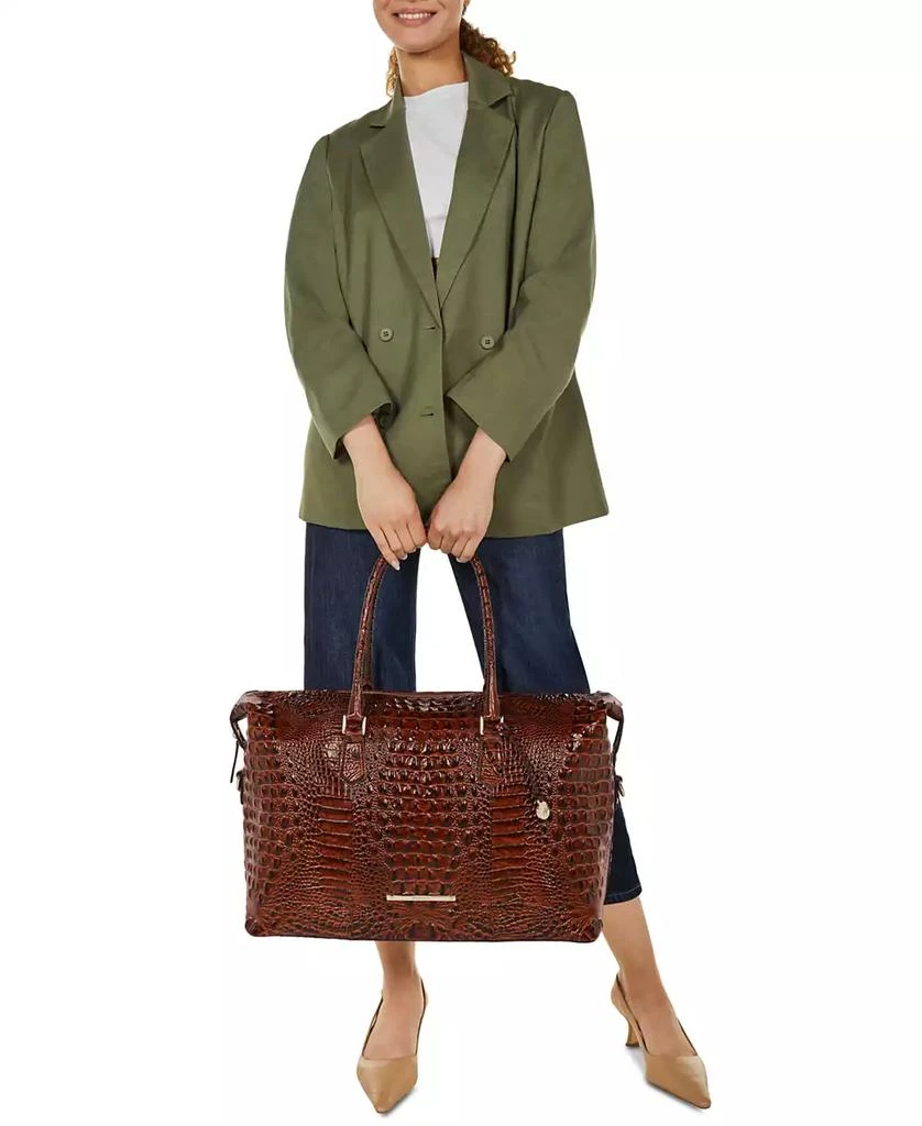 Brahmin Duxbury Weekender Melbourne Leather Extra-Large Travel Duffel Bag 7