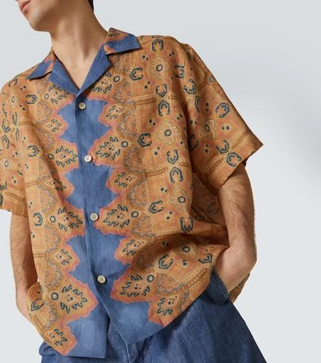 Valentino Printed linen shirt 5
