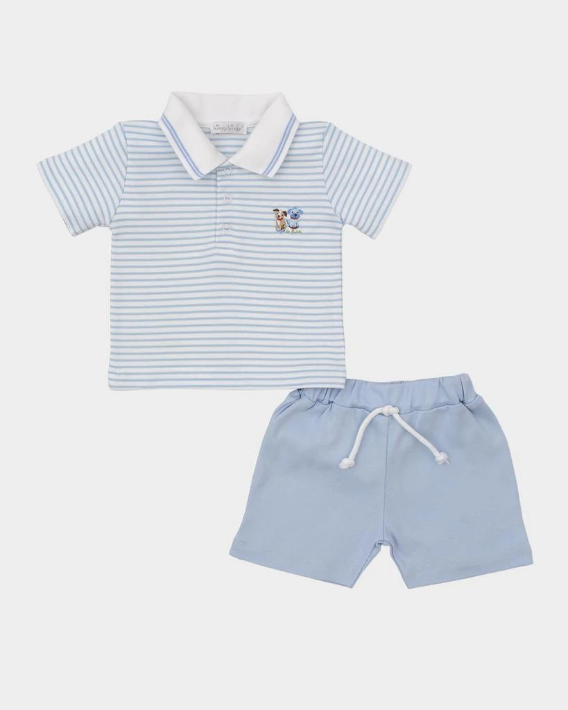 Kissy Kissy Girl's Playground Pups Two-Piece Set, Size 3M-24M 2