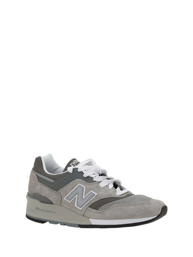 New Balance New Balance '997' Grey Suede Blend Sneakers 2