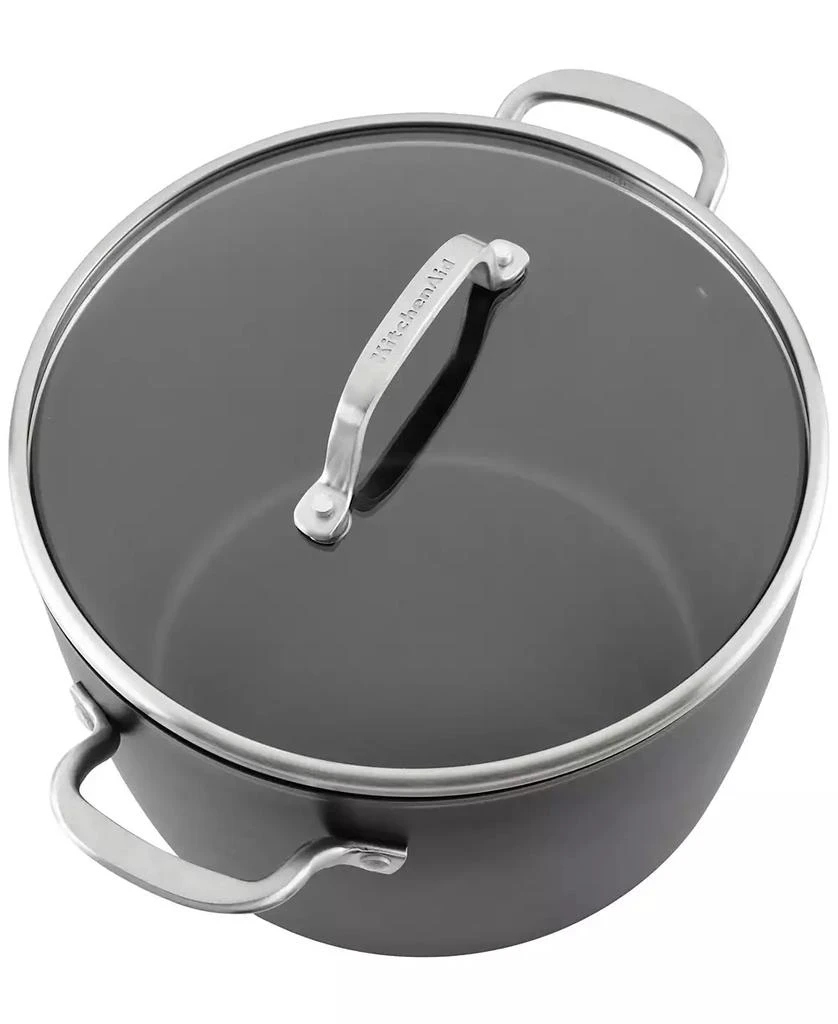 KitchenAid Hard-Anodized 8 Quart Induction Nonstick Stockpot with Lid 8
