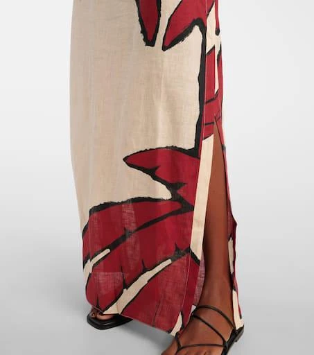 JOHANNA ORTIZ Wonders Of The Sea linen maxi dress 5