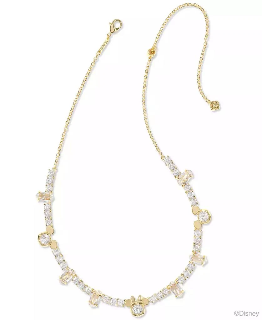 Kendra Scott 14k Gold-Plated Cubic Zirconia Mickey & Minnie Mouse 19" Adjustable Tennis Necklace 2