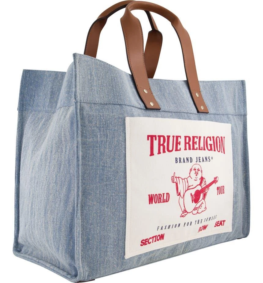 True Religion Large Denim Tote Bag 3