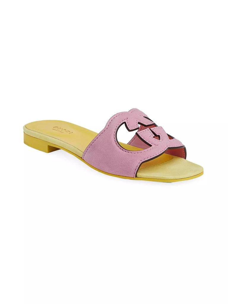 Gucci Suede Slide Sandals 2