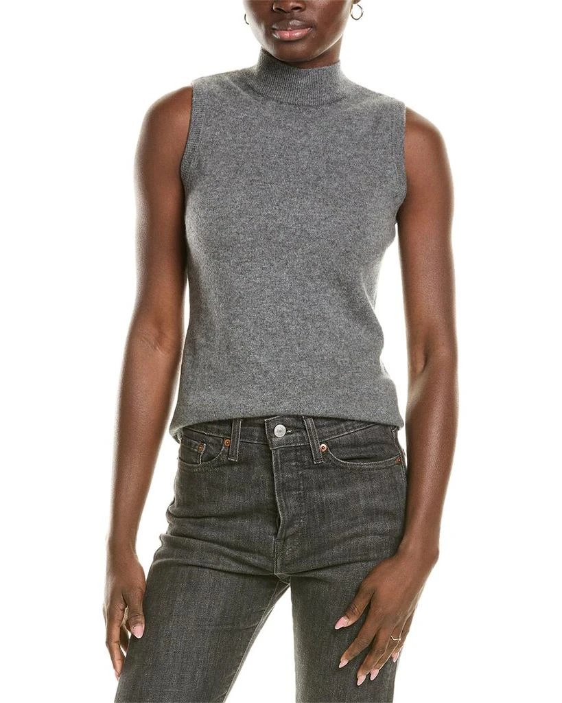 sofiacashmere Mock Neck Cashmere Tank 1