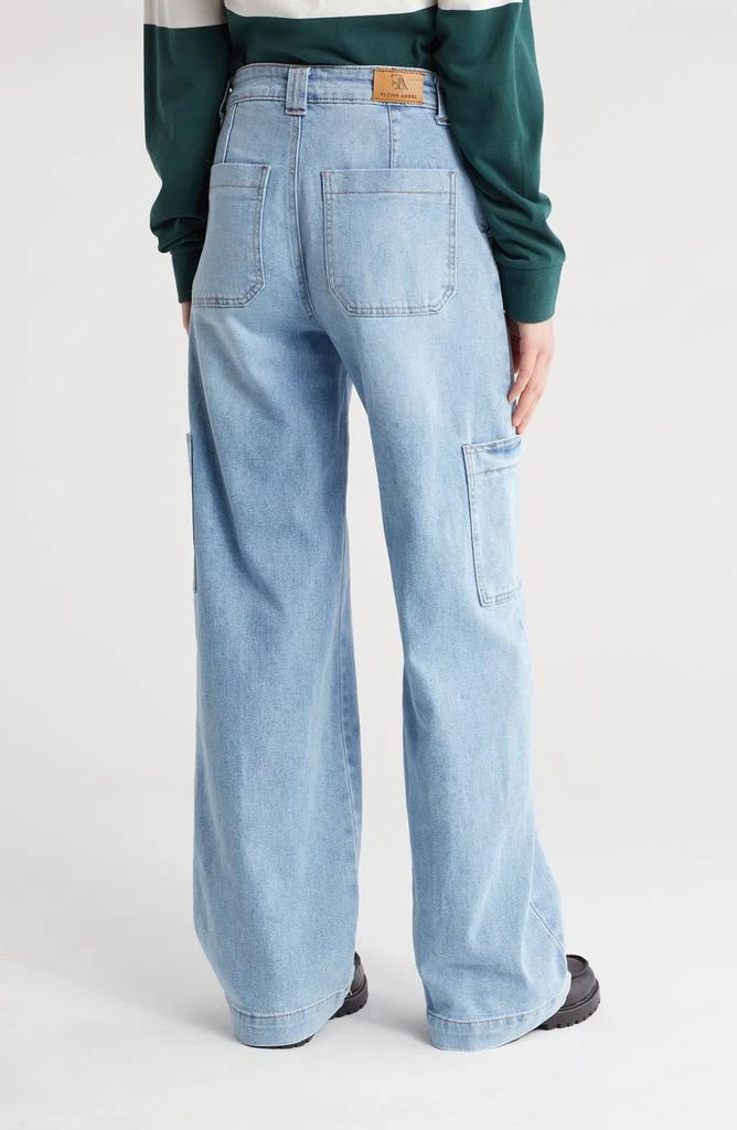 FLYING ANGEL High Waist Cargo Jeans 2