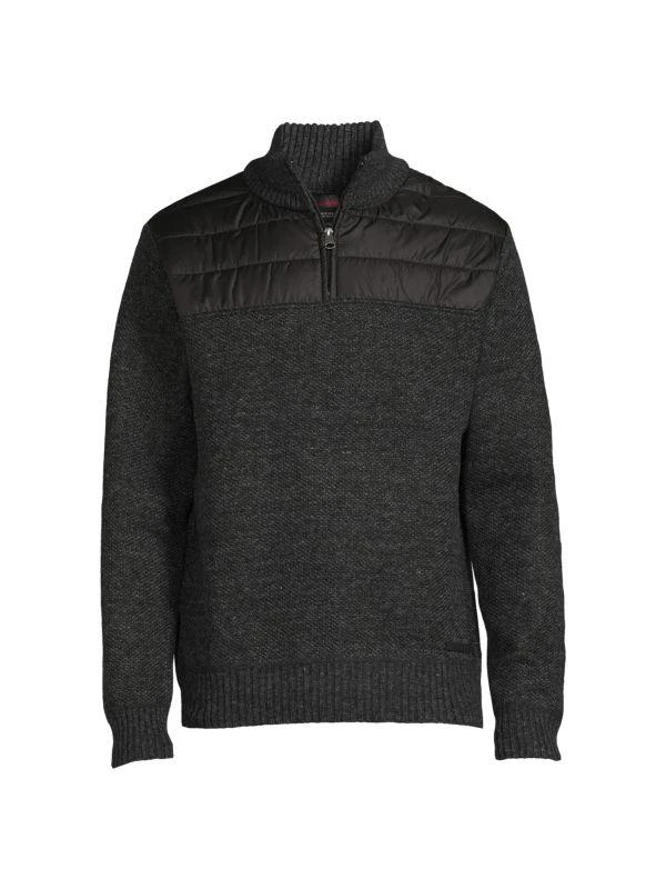 BUFFALO David Bitton Walker Polar Fleece-Lined Half-Zip Sweater 3