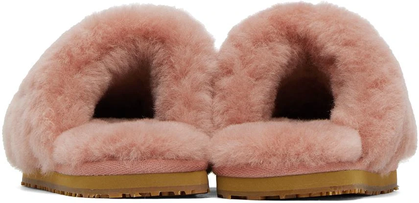 Mou Pink Shearling Slippers 2