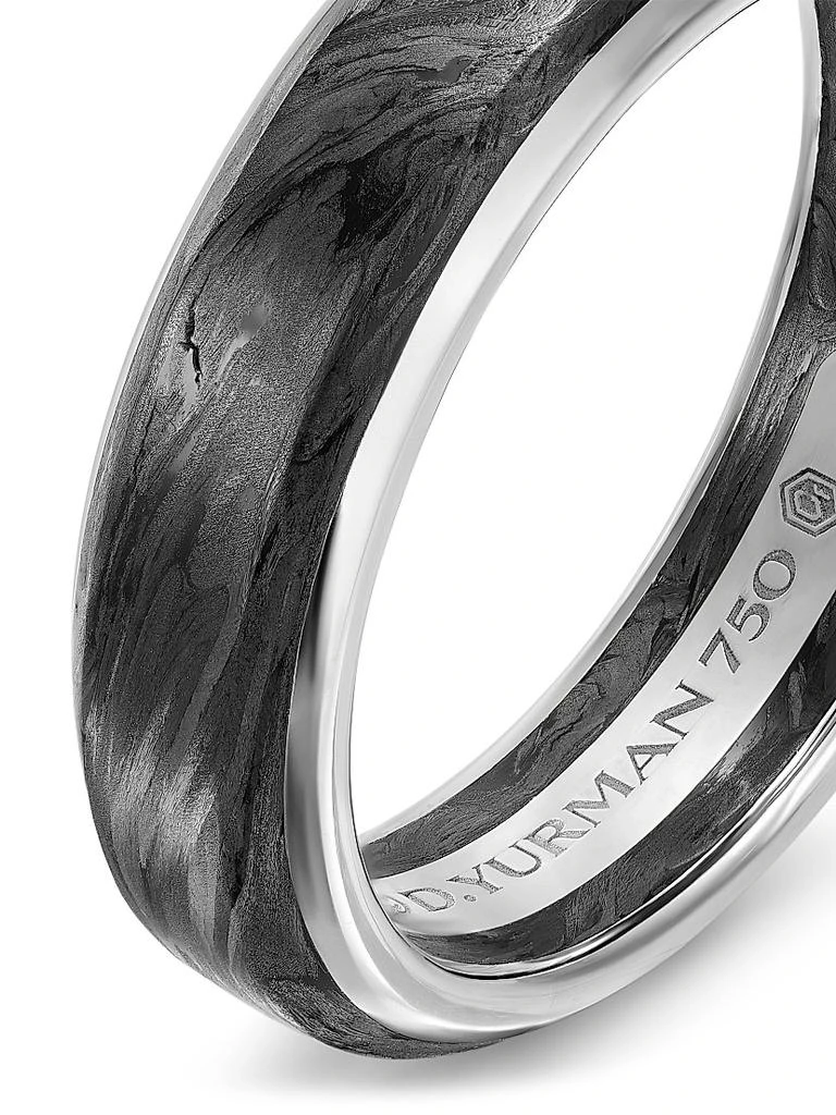 David Yurman Streamline Band Ring in 18K White Gold 5