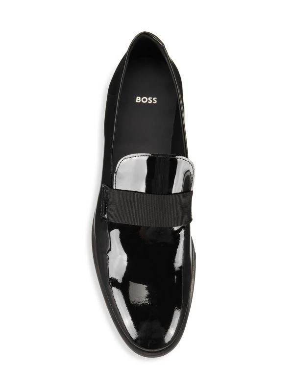 Hugo Boss Eastside Patent Leather Smoking Slippers 5