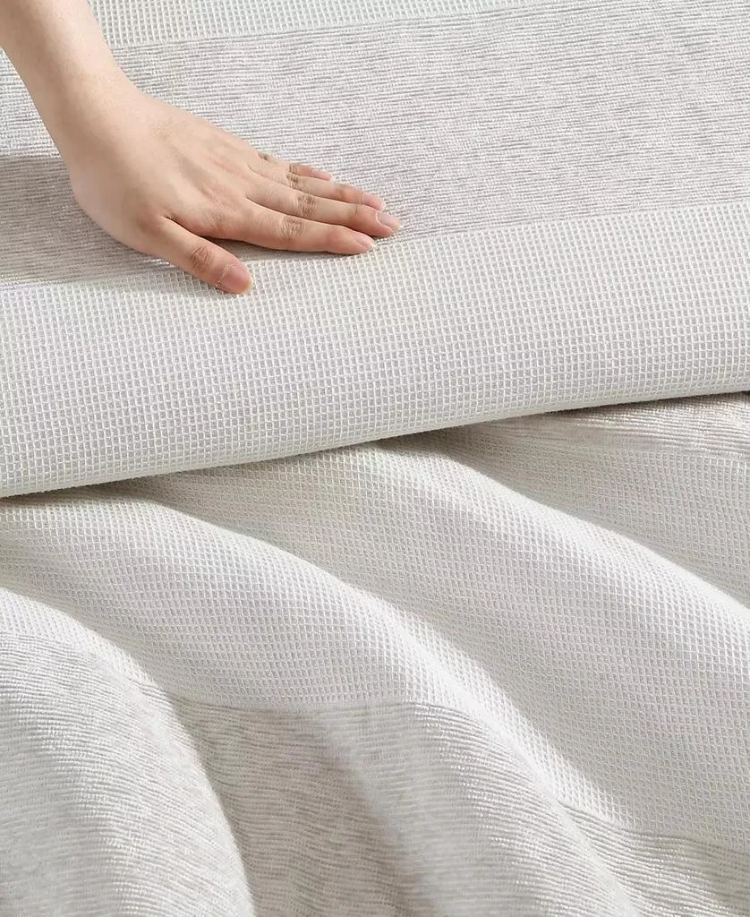 Vera Wang Chenille Waffle Stripe 3-Pc. Comforter Set 6