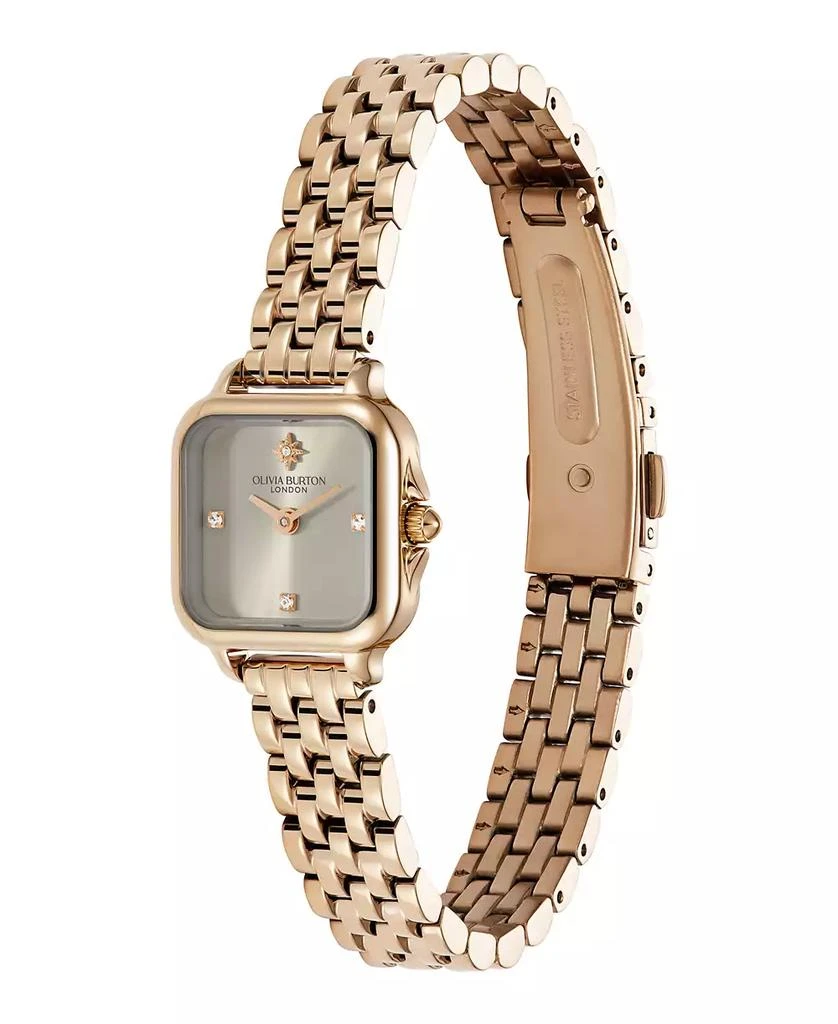 Olivia Burton Women's Grosvenor Mini Rose Gold Tone Bracelet Watch, 20mm 2