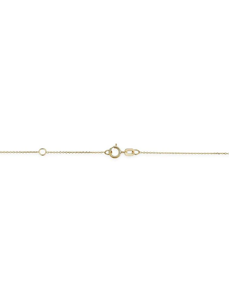 Oradina 14K Yellow Gold Greek Medusa Medallion Necklace 2