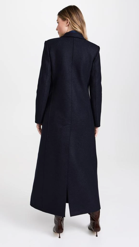 Harris Wharf London Women Long Double Breasted Tailored Coat Pressed Wool 2