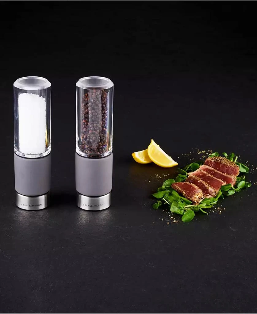 Cole & Mason Regent Concrete Stemless Salt & Pepper Mill Gift Set 3