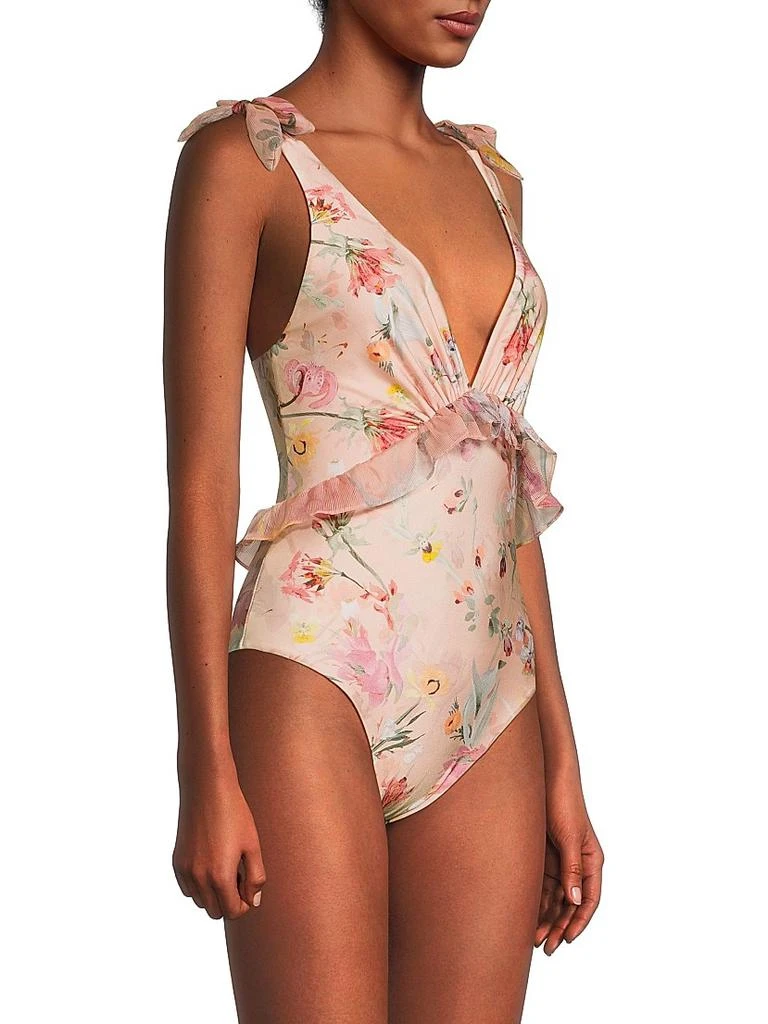 PatBO Lily Flower One-Piece Swimsuit 4
