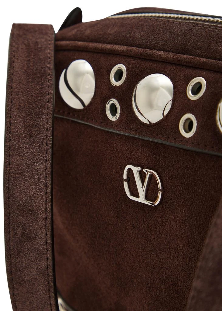 Valentino Nellcôte studded suede cross-body bag 3