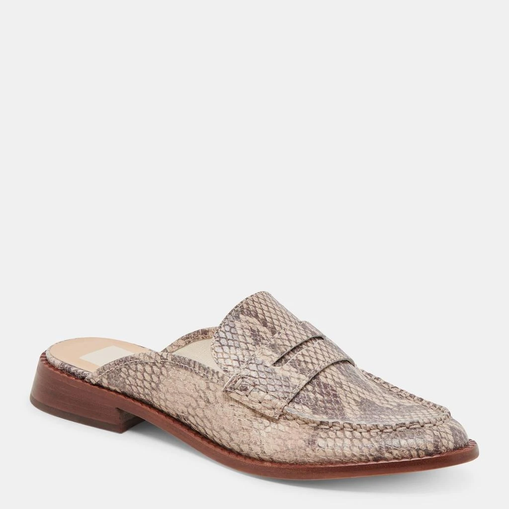 Dolce Vita Havan Loafers Sand Snake Embossed 2