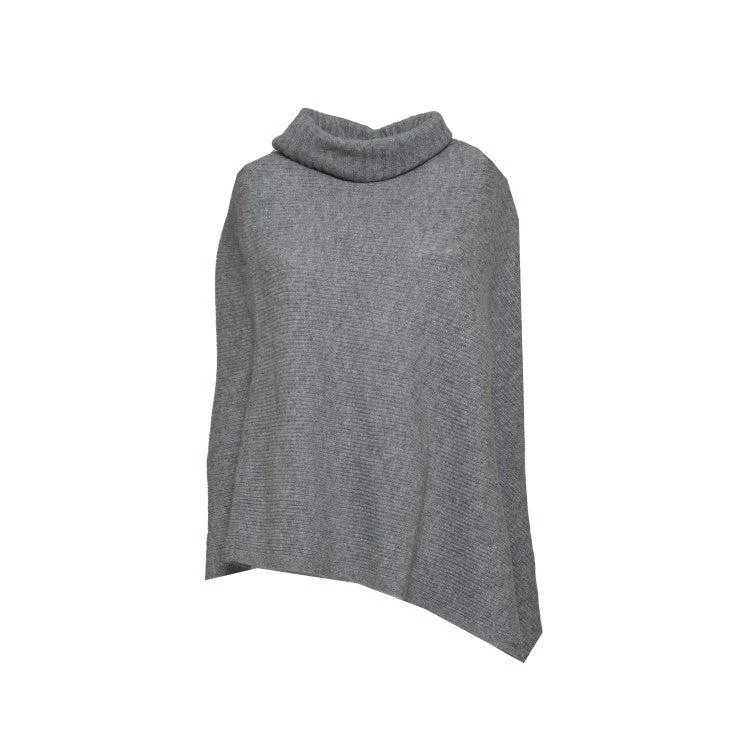 360 Cashmere Maude Poncho In Wool And Cashmere Blend - 4Grey 1
