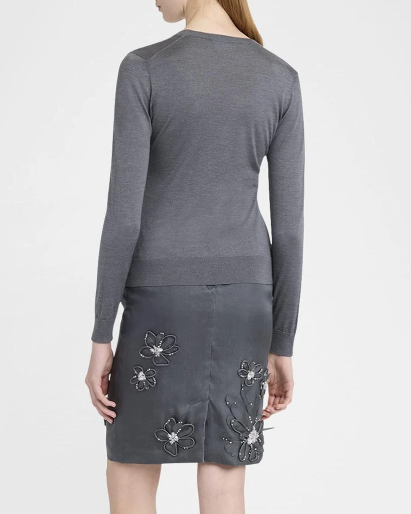 Dolce 
Gabbana V-Neck Silk Cardigan 3