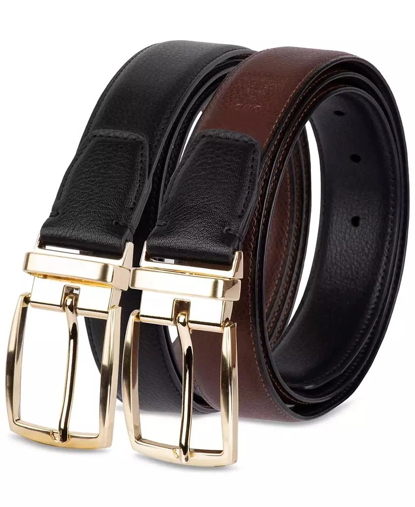 Club Room Men's Reversible Pebble Belt, Created for Macy's 6