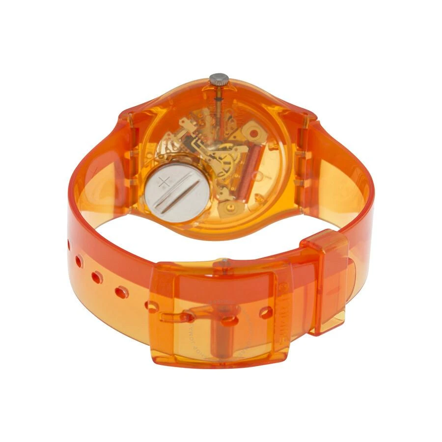Swatch Bloody Orange Skeleton Dial Orange Plastic Unisex Watch GO116 3