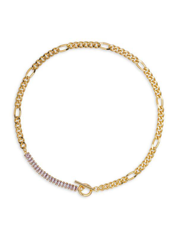 Eye Candy LA Hannah Goldtone Cubic Zirconia Necklace