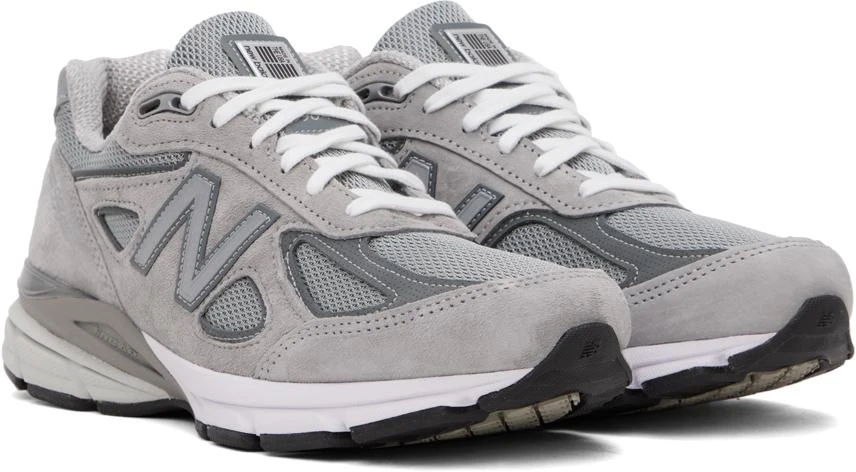 New Balance Gray Made in USA 990v4 Core Sneakers 4