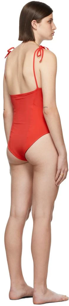 Rave Review SSENSE Exclusive Red & Blue Ophie One-Piece Swimsuit 3